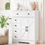 Armoire de rangement Farmhouse avec 2 portes et 4 tiroirs-1071132148