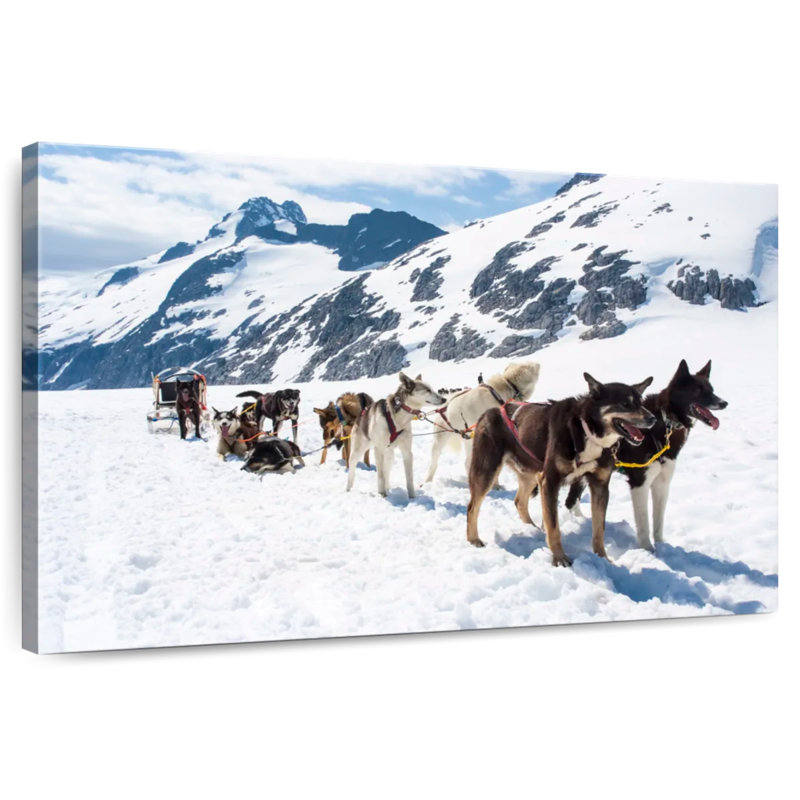 Alaska Dog Sledding, 30" H x 45" W
