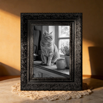 11" x 14" Black 3 PCS Shelf Picture Frame for Wall and Tabletop Display