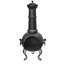 La Hacienda Murcia Large Steel Chimenea With Grill-11273857
