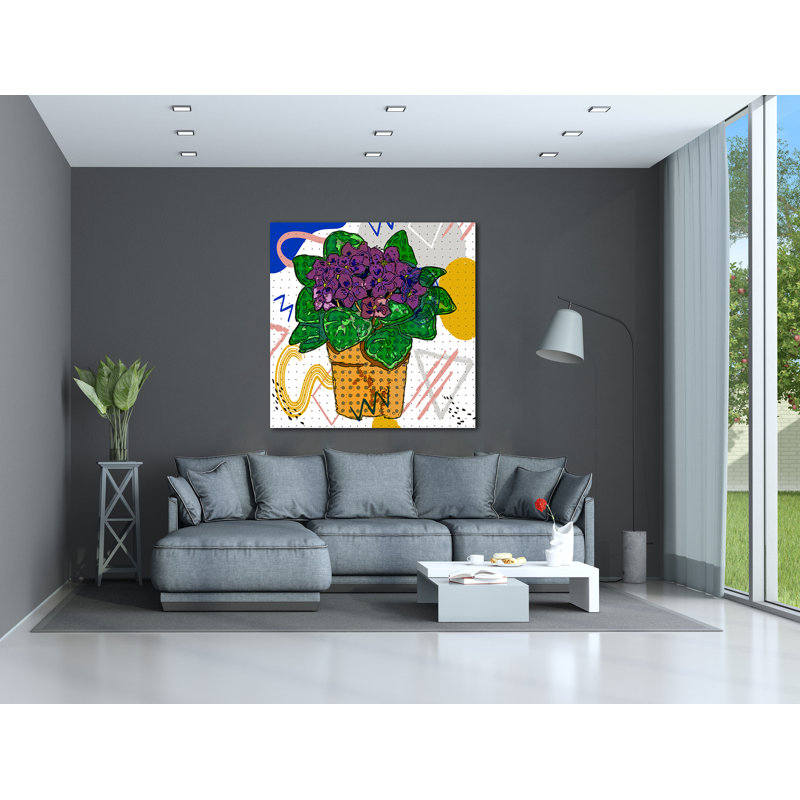 " Boho Flowers 165 ", 24" H x 24" W x 1.5" D