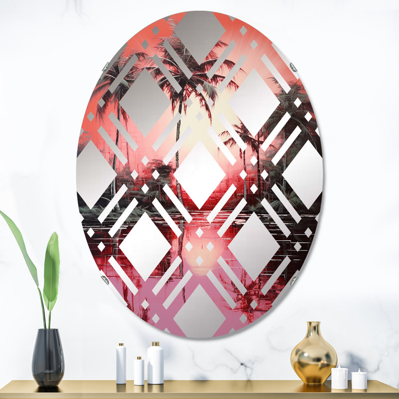 Miroir mural oval, 35,4 po x 23,6 po