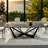 Oval Metal Base Dining Table