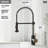 Edison 19" H 1-handle Pull-Down 2-Function Sprayer Kitchen Faucet-25293738-28294596