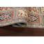 Tapis de couloir gris en laine noué à la main de conception unique 2 pi 8 po x 11 pi New Age