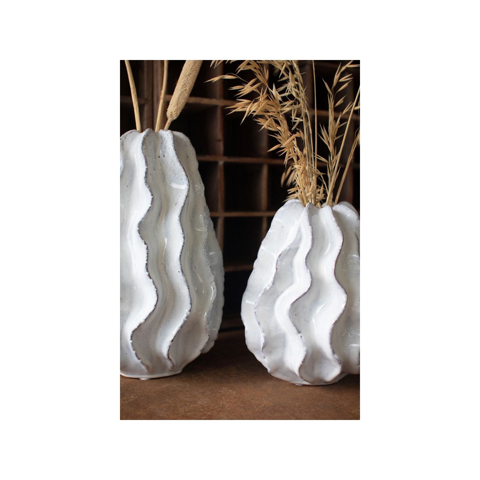 Aubren Ceramic Table Vase, 10.5" H x 8.5" W x 8.75" D
