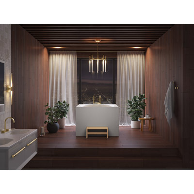 Stillness Soak 46 In X 46 In Freestanding Bath