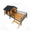 Niche pour chien unique en bois