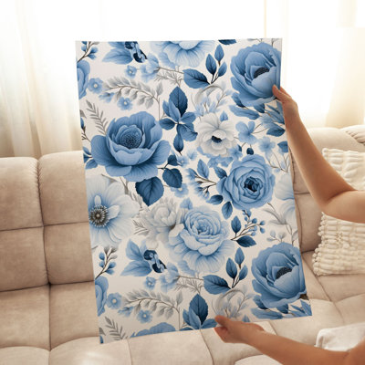 «Floral Floral Elegance Flowers», reproduction d'art sans cadre