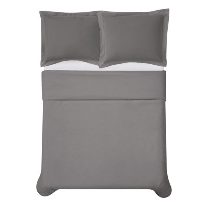 Cotton Percale Duvet Cover & Insert