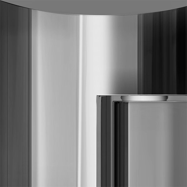 Unidoor Plus 42" W x 30.375" D x 72" H Frameless Pivot Rectangle Shower Enclosure with Fixed Panel