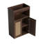 Armoire de rangement de plancher de salle de bain avec 2 portes en rotin OMCHOM-966696325