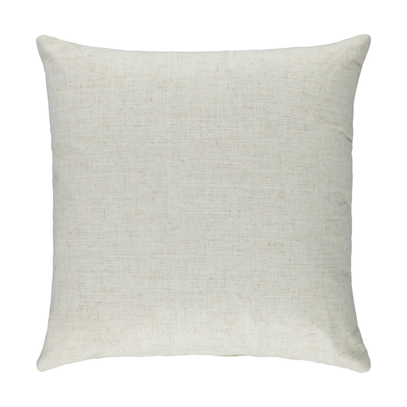 Housse de coussin carré S&G Slubb, Ivoire, 18" x 18"