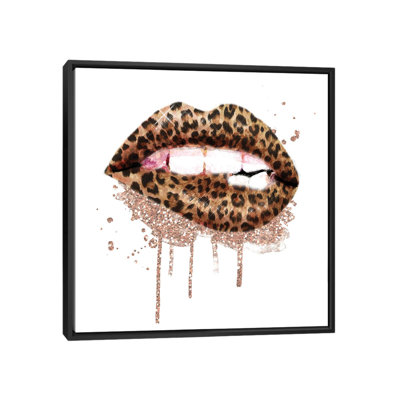 «Leopard Lips» par Ephrazy, impression sur toile tendue