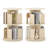 2 PCS 2-Tier Rotating Bookshelf 360° Display Rack Dividers & Anti-falling Baffles Natural-1105594726-1105594725