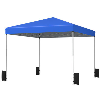 10 Ft. W x 10 Ft. D Metal Patio Gazebo, Pop up Canopy