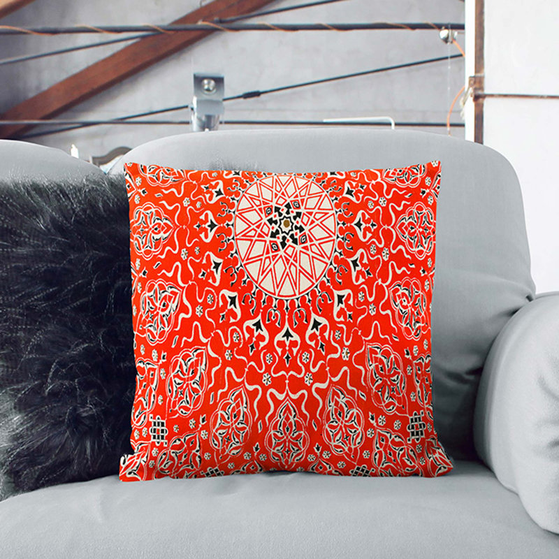 Square Throw Cushion, 40cm H x 40cm W x 15cm D