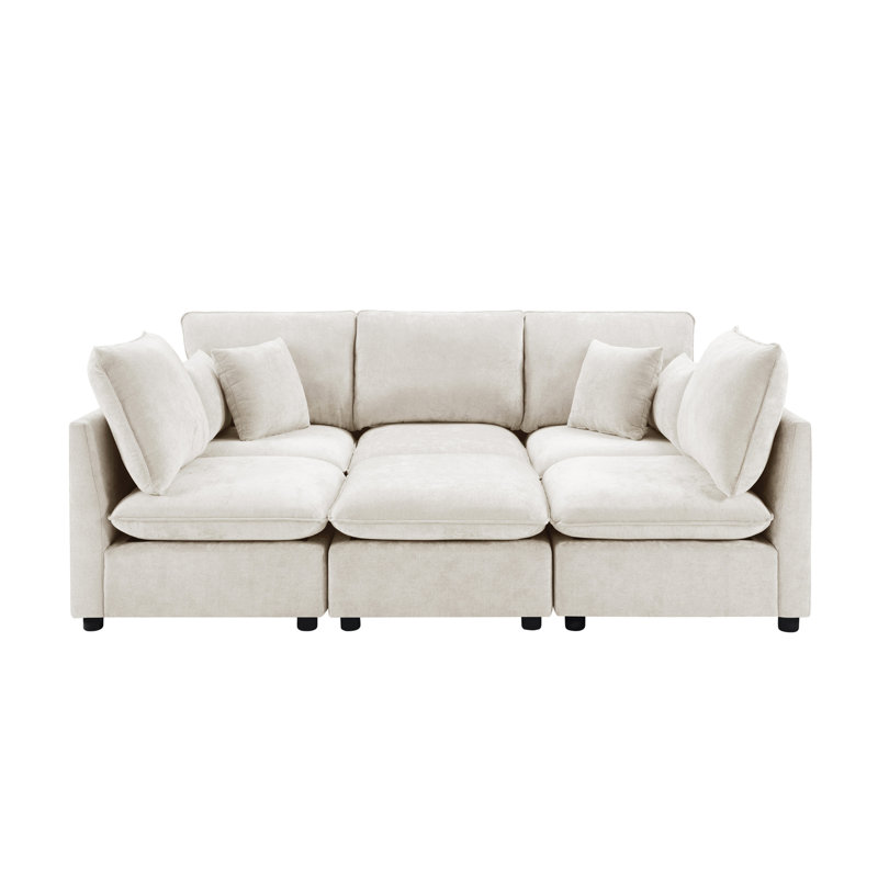 Canapé modulaire Modern, Chenille beige