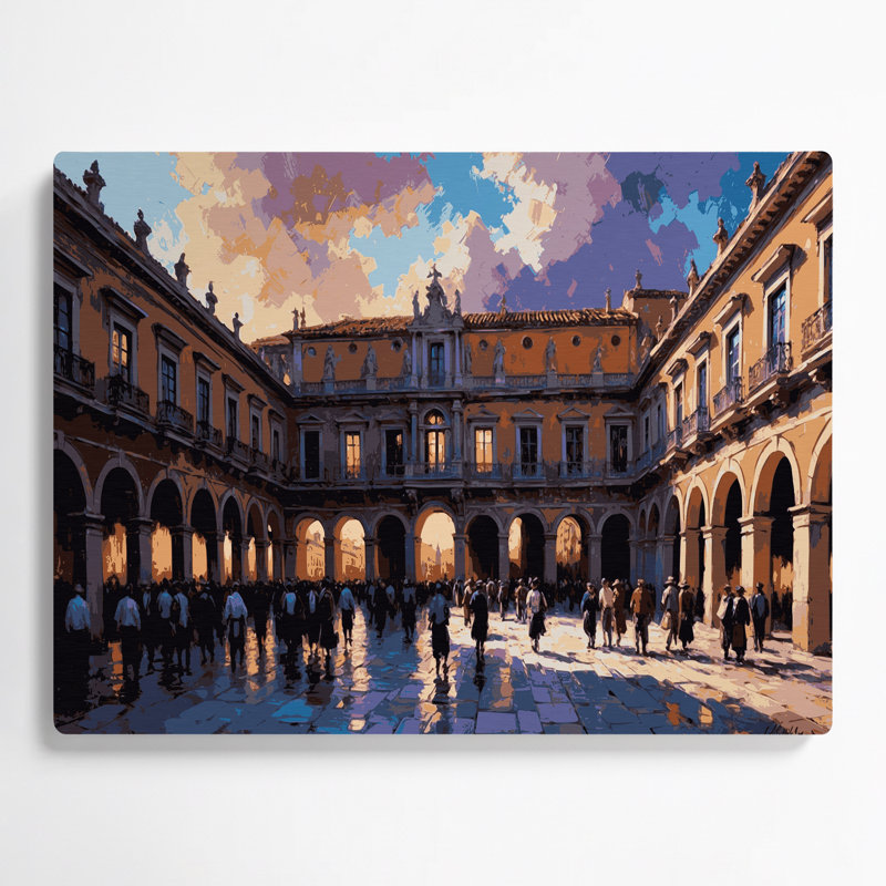Art mural noir en villes, Madrid, Espagne, H 144 po x l 216 po x P 0,05 po