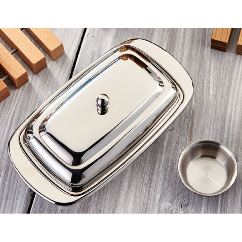 Stellar Traditional, 18/10 Strainless Steel Butter Dish