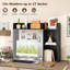 Tablette de bureau avec tablettes anti-basculement noires