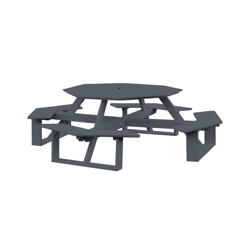 Filomena 8 - Person Patio Dining Set with, Dark Gray, No