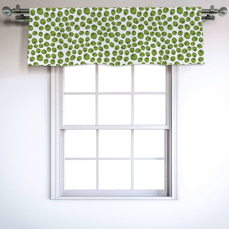 Sateen Ruffled Window Valance