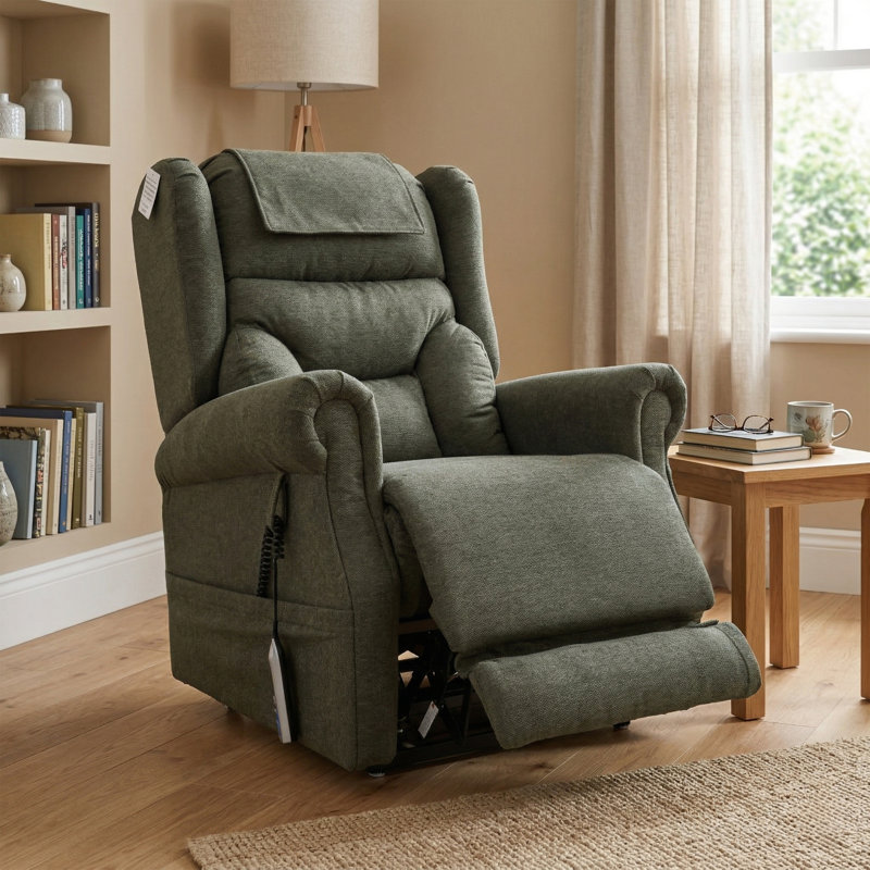85cm Wide Lift Assist Standard Recliner, Green