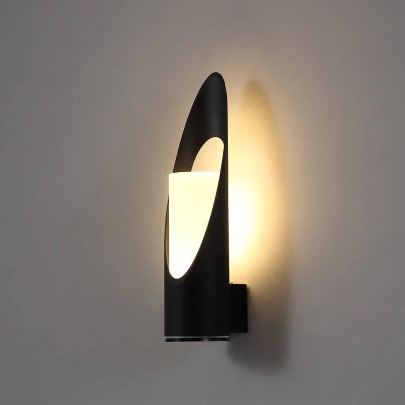 UltraBeam 5 Watt Black Modern Outdoor Wall Light - IP65 rated - 3000k Warm White - 330mm Tall