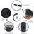 3-Lite Frosted Glass and Black Manufactured Wood Bi-Fold Doors with Hardware Kit-107282177