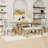 Emere 6-Piece Dining Set,Extendable Table, Upholstered Chairs and Bench-735183214-735183121-735183120