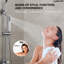 Système de douche mural à pression équilibrée, pomme de douche pluviale 13 po avec douchette coulissante-111856376