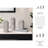 Vase Stoneware Hammered Textured Surface Modern Home or Office Decor Set of 3 - 14", 13", 10" Silver & Metallic