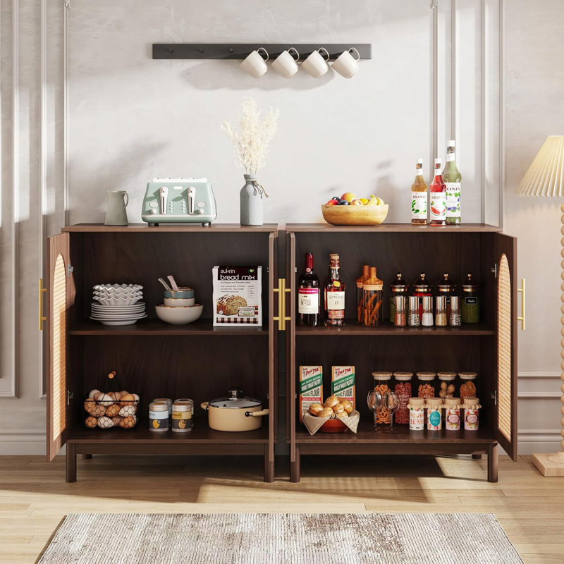 Buffet 59 "en rotin 59" (ensemble de 2)