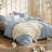 Bedsure Cotton Comforter with Throw Waffle Blanket and Decorative Pillow,Bedding Comforter Sets-110189446-110189443