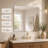 Frameless Bathroom Vanity Mirror, Rectangular Wall Mounted Mirror