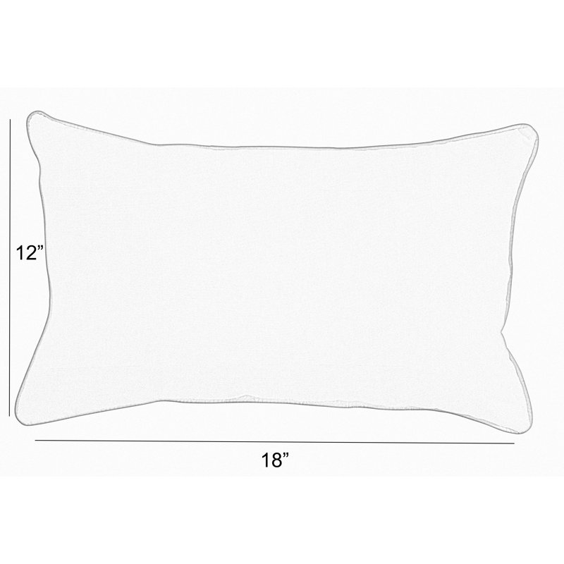 Housse et insert de coussin rectangulaire Stonebrook, 12 po x 18 po, Bleu Aruba