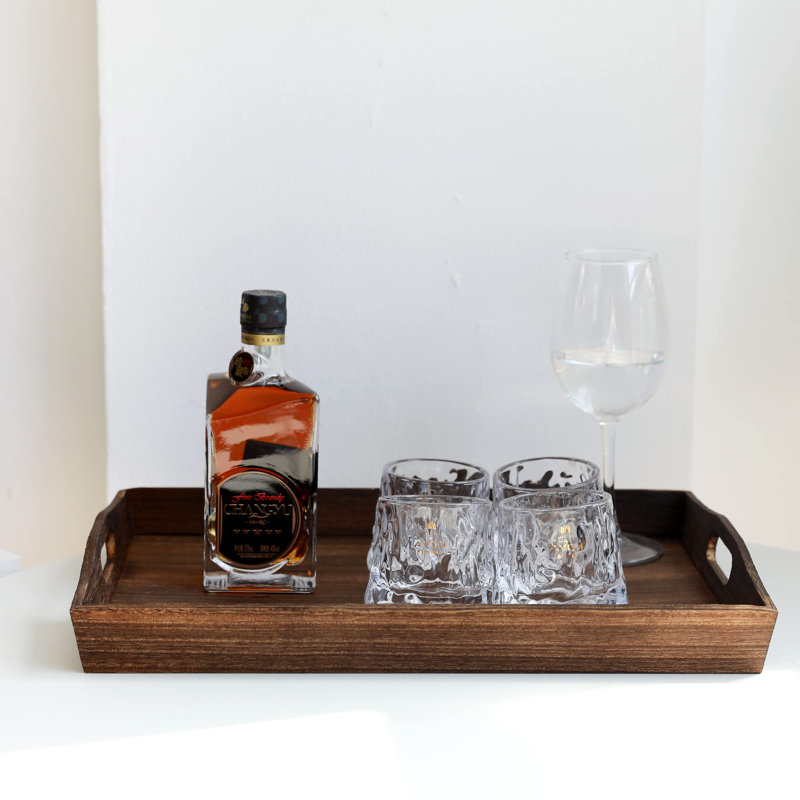 Solid Wood Tray, Brown