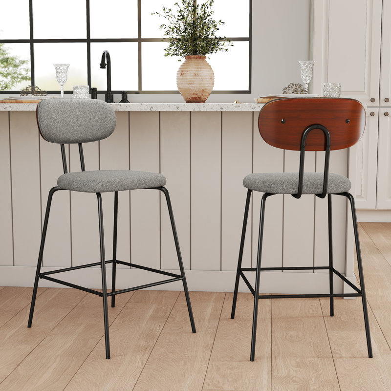 Tabouret de comptoir 26 po H, Gris