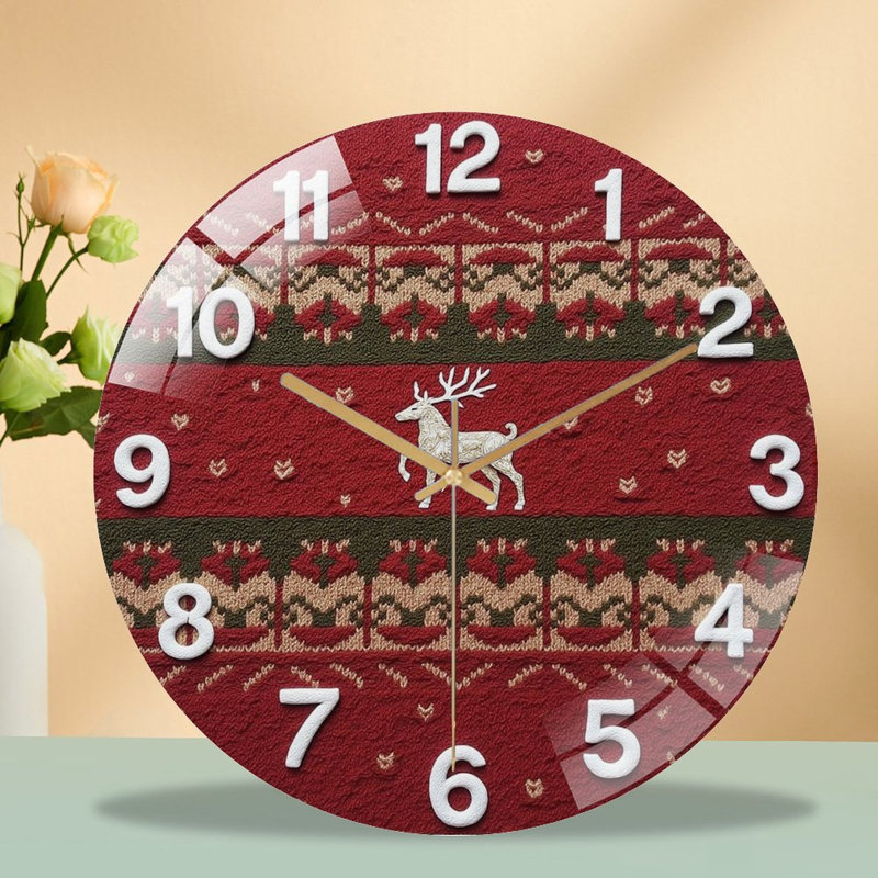 Horloge murale de Noël 12 po