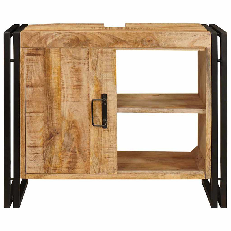  Bathroom Sink Cabinet 71 X 33 X 58 Cm Solid Acacia Wood, Natural