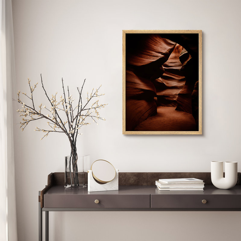 Reproduction d'art paysage encadrée pour la nature, H 14 po x l 11 po, Naturel