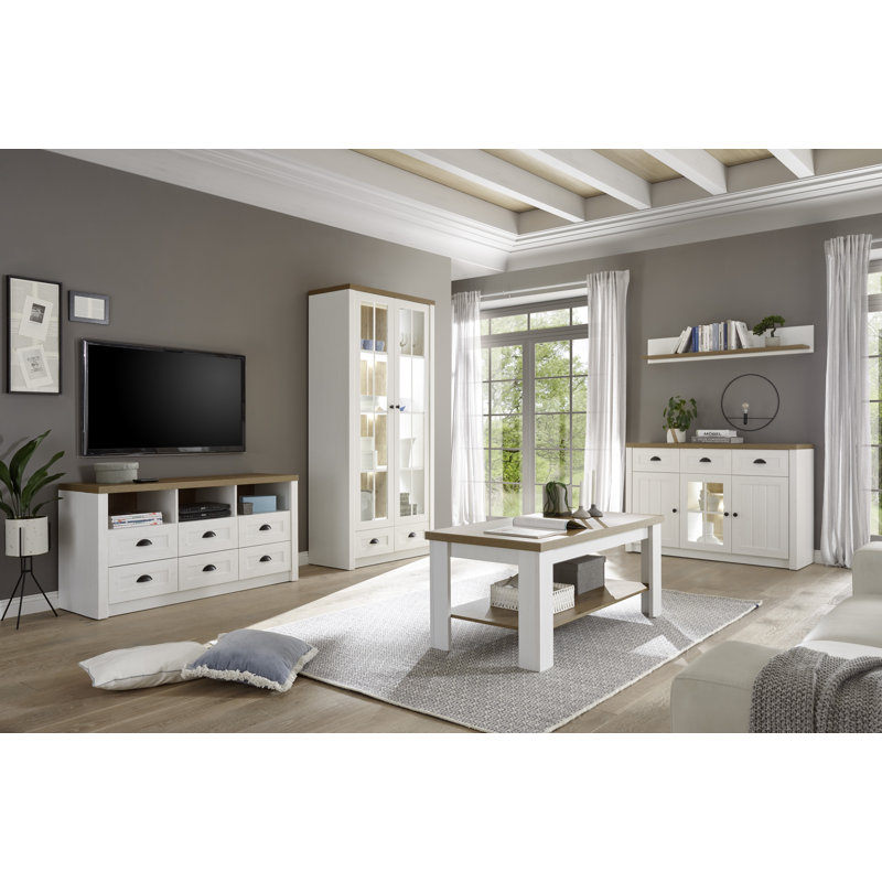 Grimaldo Entertainment Center for TVs up to 65", 198cm H x 240cm W x 43cm D