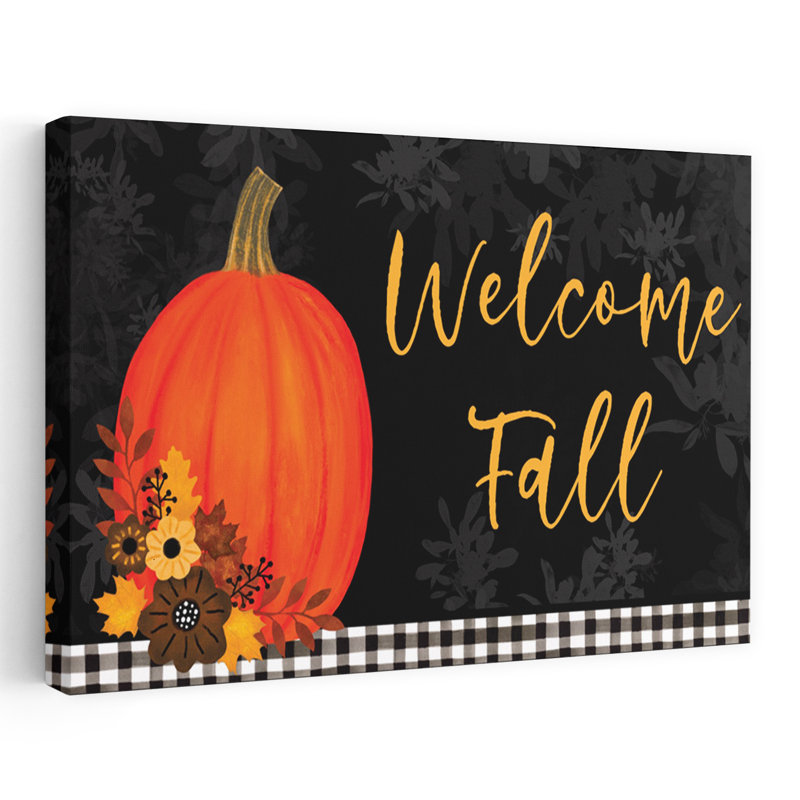 «Welcome Fall», art floral contemporain, H 16 po x l 24 po