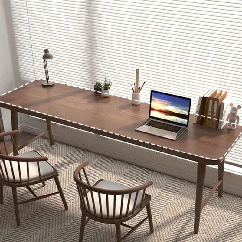 Bureau simple en bois massif, H 29,53 po x l 62,99 po x P 23,62 po
