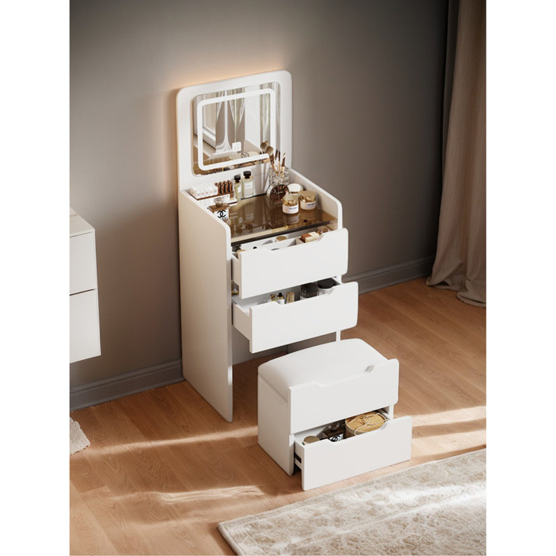 (48CM) Meuble-lavabo 3 en 1 avec miroir Plip