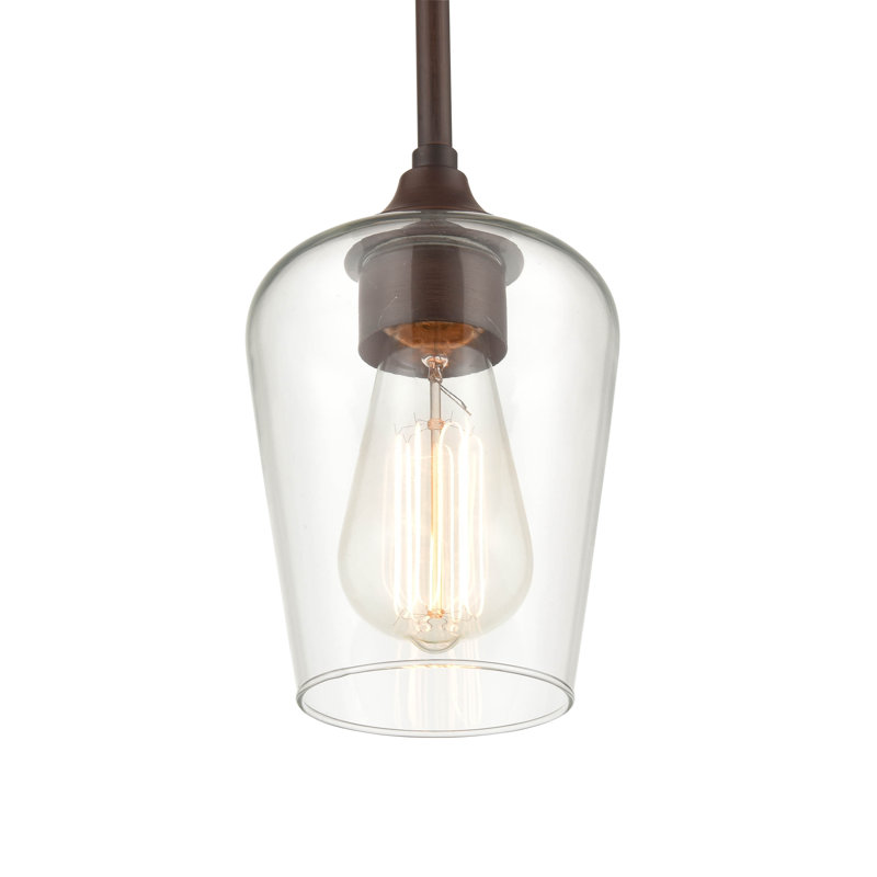 1 - Light Unique/Statement Pendant, Rubbed Bronze