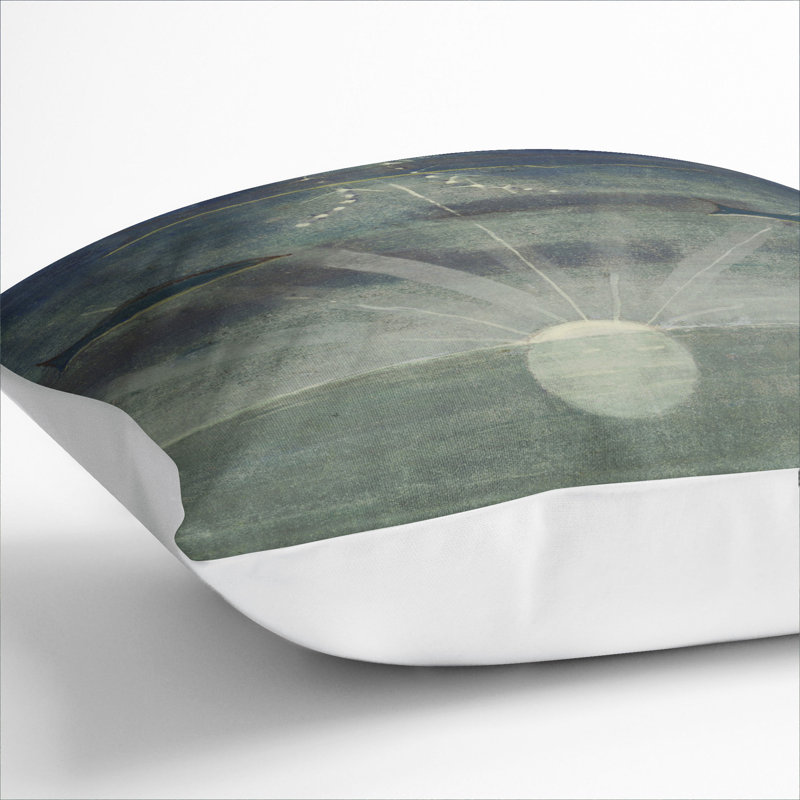 Square Throw Cushion, 40cm H x 40cm W x 15cm D, White