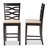 Upholstered Counter Stool with Solid Wood Frame-356188771