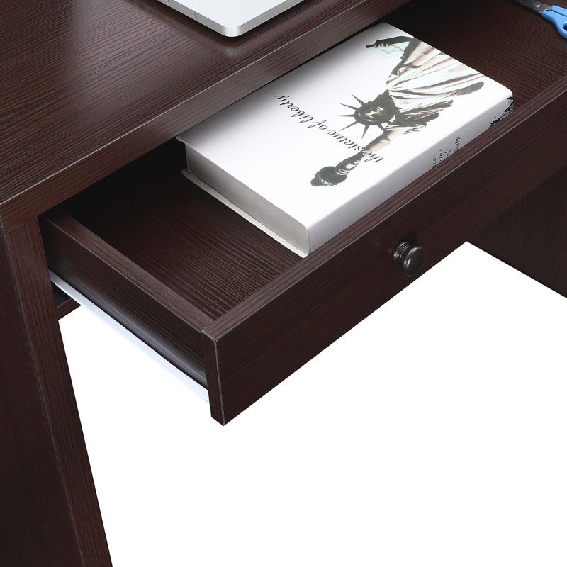 Bureau d'écriture avec tiroir Alisa, Espresso